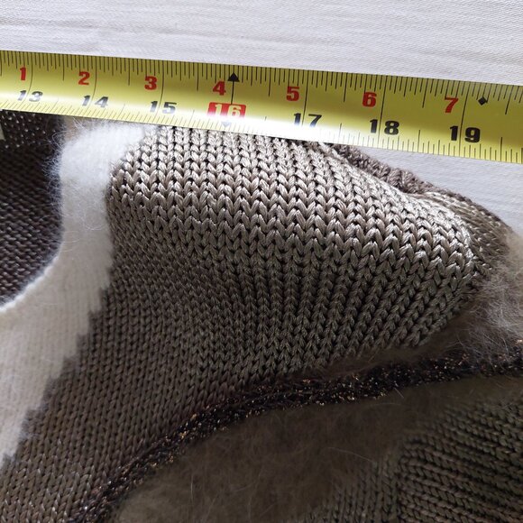 VINTAGE Franco Valeri Sequined Beaded Sweater, Size L - Picture 7 of 10